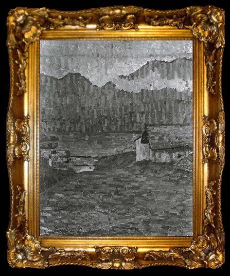framed  Giovanni Giacometti Giorno di pioggia, ta009-2